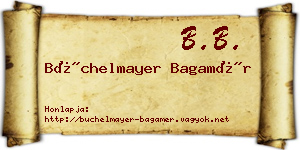 Büchelmayer Bagamér névjegykártya